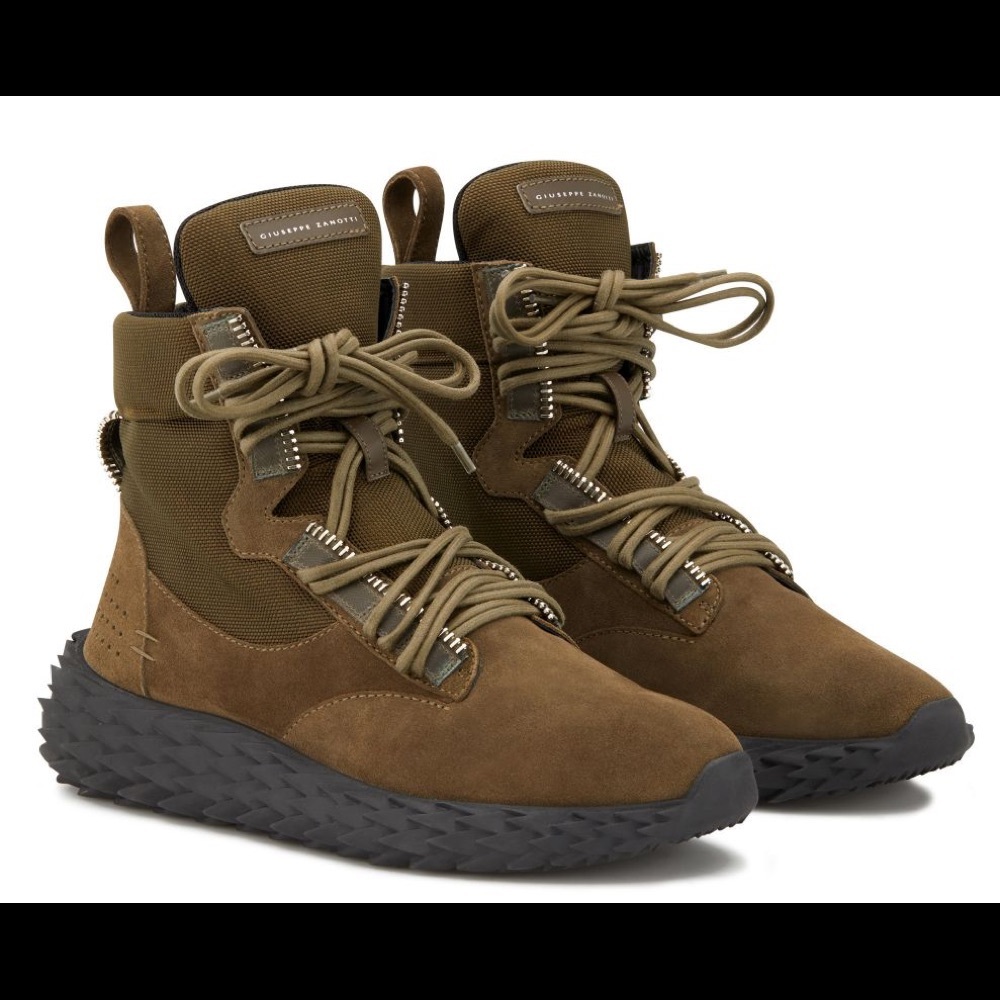 giuseppe zanotti BNIB khaki green sneakers - Picture 3 of 6
